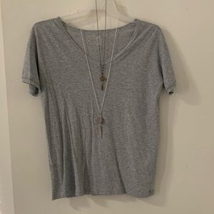 Oversized boyfriend fit v neck t-shirt